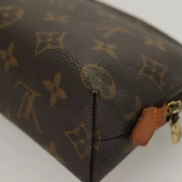 LOUIS VUITTON Monogram Pochette Cosmetic PM Cosmetic Pouch LV Auth - Picture 10 of 14
